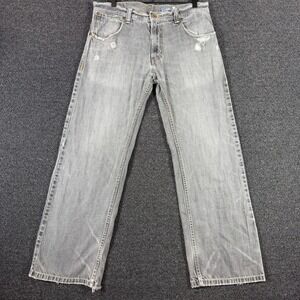Vintage Levis SilverTab Loose Fit Jeans Men 34x30 Gray Distressed Y2K Baggy Wide